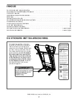 Предварительный просмотр 2 страницы ProForm 520 Zlt Treadmill (Dutch) Gebruikershandleiding