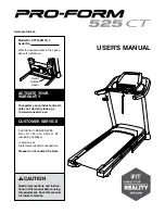 ProForm 525 CT User Manual предпросмотр