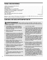 Предварительный просмотр 2 страницы ProForm 525ex Treadmill (French) Livret D'Instructions Manual