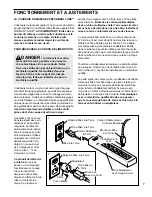 Предварительный просмотр 7 страницы ProForm 525ex Treadmill (French) Livret D'Instructions Manual