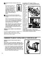 Предварительный просмотр 10 страницы ProForm 525ex Treadmill (French) Livret D'Instructions Manual