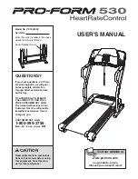 Preview for 1 page of ProForm 530 HeartRateControl User Manual