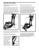 Предварительный просмотр 12 страницы ProForm 550 Hr Elliptical (Italian) Manuale D'Istruzioni