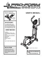 Preview for 1 page of ProForm 565 Ekg Elliptical Manual