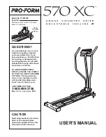 ProForm 570 XC User Manual preview