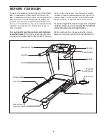 Preview for 5 page of ProForm 580 Lt Treadmill Manual