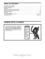 Preview for 2 page of ProForm 585 Cse Elliptical Manual