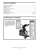 Предварительный просмотр 2 страницы ProForm 590 Spx Bike Manual