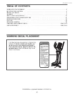 Предварительный просмотр 2 страницы ProForm 6.0 Ze Elliptical User Manual