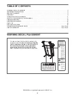 Preview for 2 page of ProForm 610 Tr Treadmill User Manual