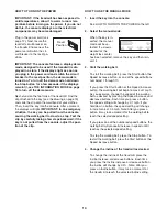 Preview for 14 page of ProForm 620 XP Weightloss User Manual