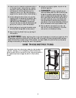 Предварительный просмотр 4 страницы ProForm 645 Treadmill User Manual