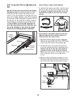 Preview for 22 page of ProForm 7.0 Crosstrainer Treadmill User Manual