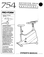 Preview for 1 page of ProForm 754 Manual