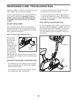 Preview for 20 page of ProForm 760 Hr Bike Manual