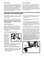 Предварительный просмотр 21 страницы ProForm 762 Ekg Bike (German) Bedienungsanleitung