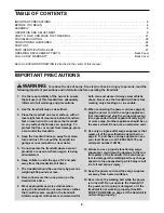 Preview for 2 page of ProForm 765cd Treadmill User Manual