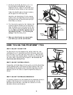 Предварительный просмотр 6 страницы ProForm 775s Bike User Manual