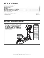 Preview for 2 page of ProForm 780 Cse Elliptical Manual