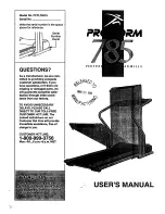 Preview for 1 page of ProForm 785 S Manual