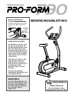 ProForm 790 E (German) Bedienungsanleitung preview