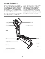 Предварительный просмотр 4 страницы ProForm 820 Elliptical User Manual