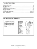 Предварительный просмотр 2 страницы ProForm 831.23743.0 User Manual