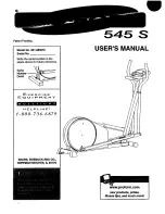 ProForm 831.285270 User Manual preview