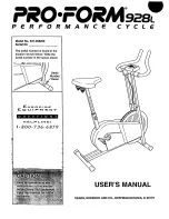 Предварительный просмотр 1 страницы ProForm 831.28822 User Manual