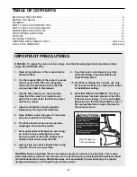 Preview for 2 page of ProForm 831.288280 User Manual