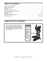 Preview for 2 page of ProForm 890 E Elliptical Manual