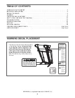 Предварительный просмотр 2 страницы ProForm 9.0 Competitor Treadmill User Manual