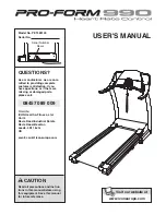 ProForm 900 HEART RATE CONTROL User Manual preview