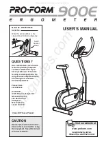 Предварительный просмотр 1 страницы ProForm 900e Bike User Manual