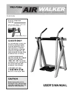 ProForm AIR WALKER PFAW75071 User Manual preview