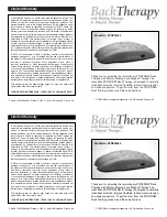 ProForm BackTherapy PFRX35590 User Manual preview