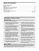 Preview for 2 page of ProForm Cardio Crosstrainer 650 User Manual