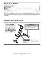 Предварительный просмотр 2 страницы ProForm COREMASTER PFBE1144.0 User Manual