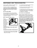 Предварительный просмотр 21 страницы ProForm CrossTrainer 56 User Manual