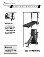 Preview for 1 page of ProForm CROSSTRAINER PCTL50071 User Manual