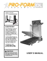 ProForm CROSSWALK DL User Manual preview