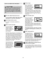 Preview for 14 page of ProForm CS15e User Manual