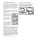 Preview for 21 page of ProForm CS15e User Manual