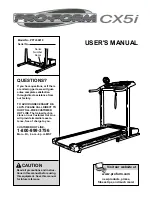 ProForm CX5i User Manual preview