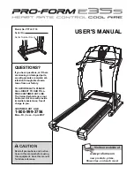 ProForm e35s User Manual preview