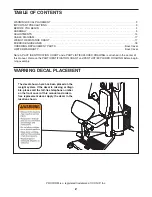 Preview for 2 page of ProForm FUSION 4.0 LX User Manual