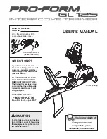 ProForm GL 125 User Manual предпросмотр