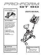 Preview for 1 page of ProForm GT 90 User Manual