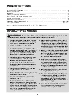 Preview for 2 page of ProForm LX 560 User Manual