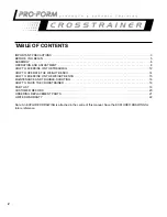 Preview for 2 page of ProForm PCTL50070 User Manual